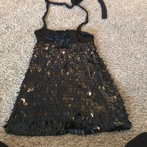Sheri bodell silk hand beaded dress